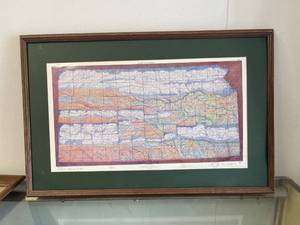 lot 5643 image: 1991 signed Kansas map