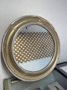 lot 5652 image: vintage round mirror