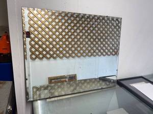 lot 5653 image: frameless beveled edge mirror
