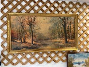 lot 5698 image: large 1956 Robert wood painting