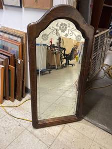 lot 5700 image: large vintage dresser mirror