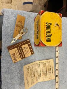 lot 4227 image: south bend 550 box & papers