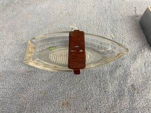 lot 4263 image: glass boat ashtray