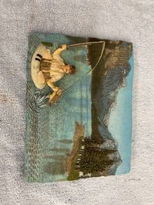 lot 4264 image: fisherman wall hanging