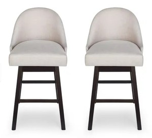lot 58261 image: Christopher Knight Home Boyd Swivel Bar Stool, Wheat (Set of 2)