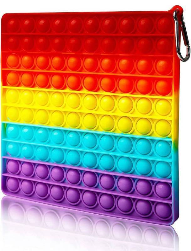lot 61000 image: Big Size Push Pop Bubble Sensory Fidget Toys, Jumbo Bubbles Stress Reliever Silicone Pressure Relieving Toy for All Adults with Anxiety & Autism (Special Edition)