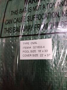 lot 35479 image: Blue Wave BWC622 Oval Rugged Mesh Above Ground Pool Winter Cove