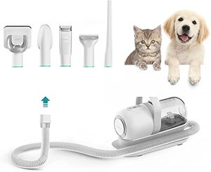 lot 45351 image: neabot P1 Pro Pet Grooming Kit & Vacuum Suction 99% Pet Hair, Professional Grooming Clippers with 5 Proven Grooming Tools for Dogs Cats and Other Animals(Renamed to Neakasa)