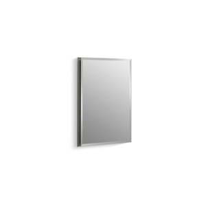 lot 45360 image: Kohler 16 W X 20 H Aluminum Single-Door Medicine Cabinet with Mirrored Door Beveled Edges