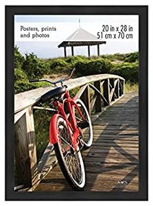 lot 45371 image: MCS Museum Poster Frame, 20 x 28 Inch, Onyx Woodgrain (B07WTR6F65)