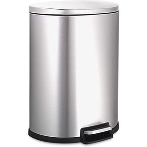 lot 45384 image: NINESTARS Step-on Trashcan, 13 Gal, STAINLESS STEEL