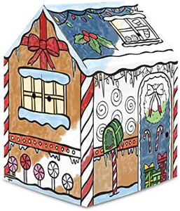 lot 45385 image: Kids Cardboard House Pre Colored.