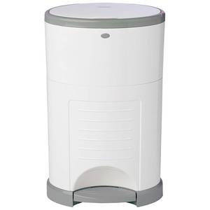 lot 25480 image: Dekor Plus Hands-Free Diaper Pail, White