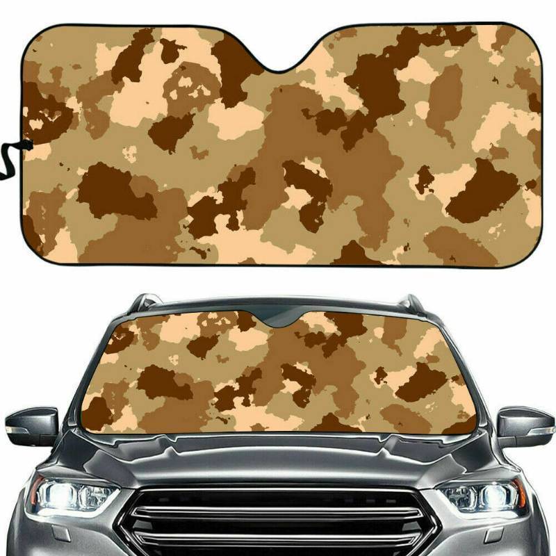 lot 12339 image: Camo Sunshade with suction cups