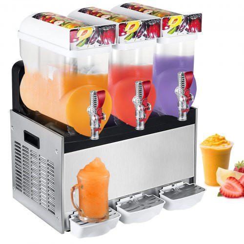 lot 34427 image: Machines Retail $$$  Commercial Three Bowl 3 Tank Juice Machine, Low Noise 220v-240v Ac
