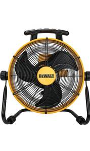 lot 20170 image: DEWALT Industrial Floor Fan, 18 Inch Drum Fan, 3-Speed Heavy Duty Air Circulator with Adjustable Tilt