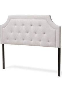 lot 20178 image: Baxton Studio Mars Modern and Contemporary Greyish Beige Fabric King Size Headboard