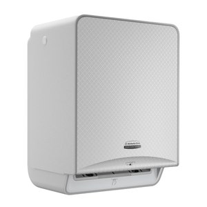 lot 40014 image: Kimberly-Clark Professional ICON Automatic Roll Towel Dispenser, Silver Mosaic