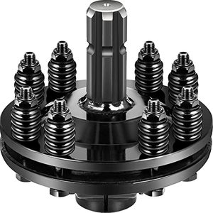 lot 40015 image: VEVOR Slip Clutch, 1 38 PTO Slip Clutch, 6 Spline Ends PTO Friction Clutch, Carburized Steel Tractor Slip Clutch, Adjustable Rotary Cutter Slip Clutch, Black PTO Slip Clutch Spline for PTO Shaft