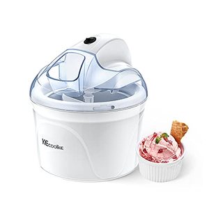 lot 40983 image: KECOOLKE Ice Cream Maker, Teacher Appreciation Gifts Electric Ice Cream Machine Soft Serve Homemade 1.5 Quart Frozen Yogurt, Sorbet,gelato