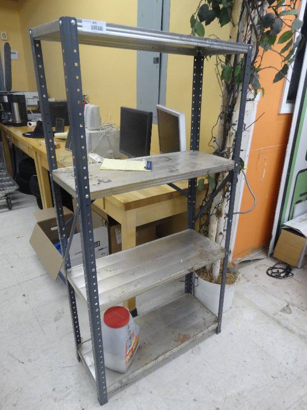 lot 875 image: Metal Shelf.