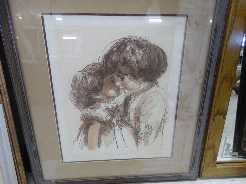 lot 1008 image: Framed Wall Art.
