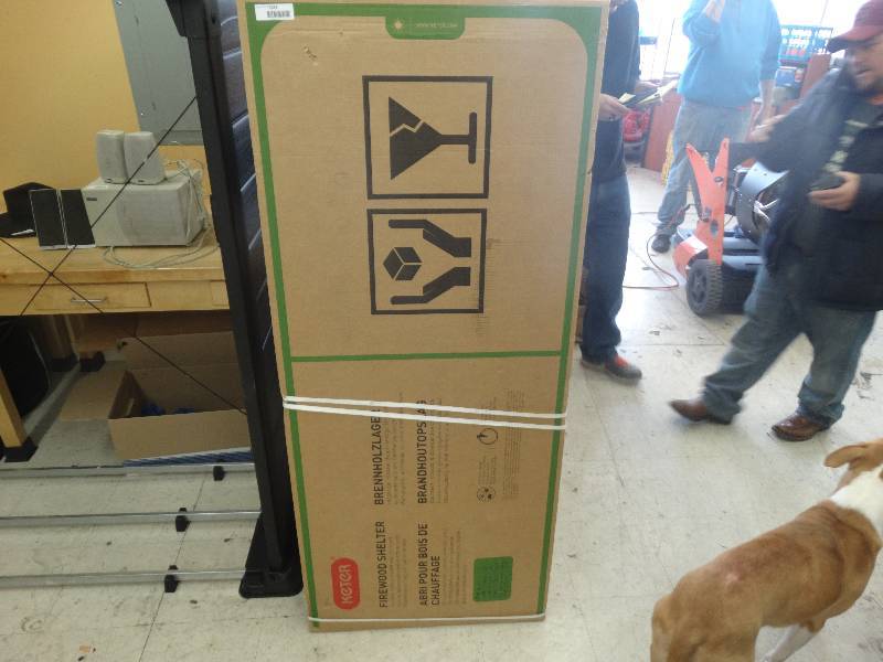 lot 1015 image: Keter Firewood Shelter New In Box.