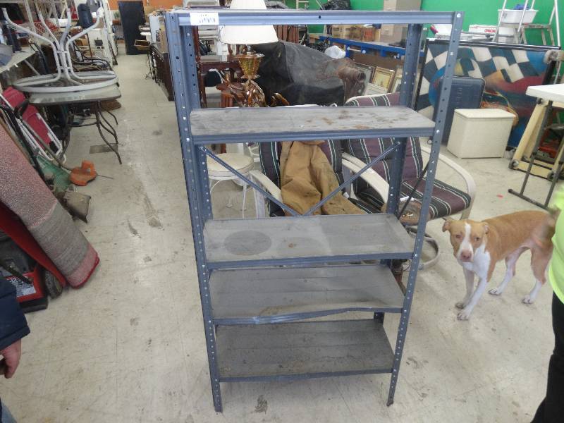 lot 1018 image: 5 Shelf Metal Rack.