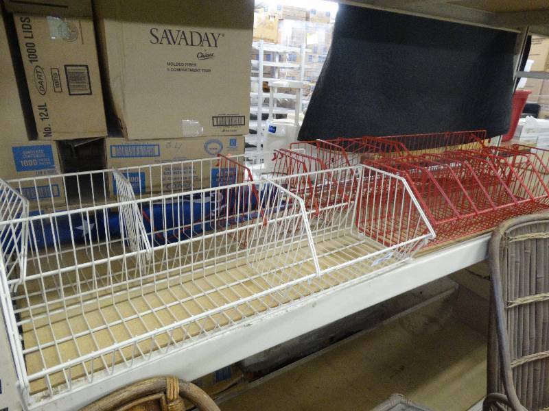 lot 1046 image: 4 Metal Racks WDividers.