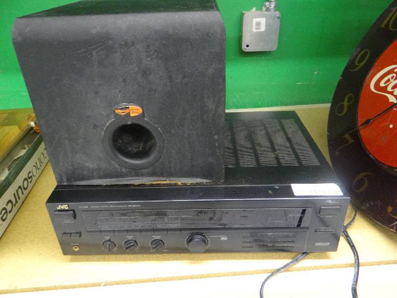 lot 1127 image: Stereo System & Kliesch Sub Woofer.