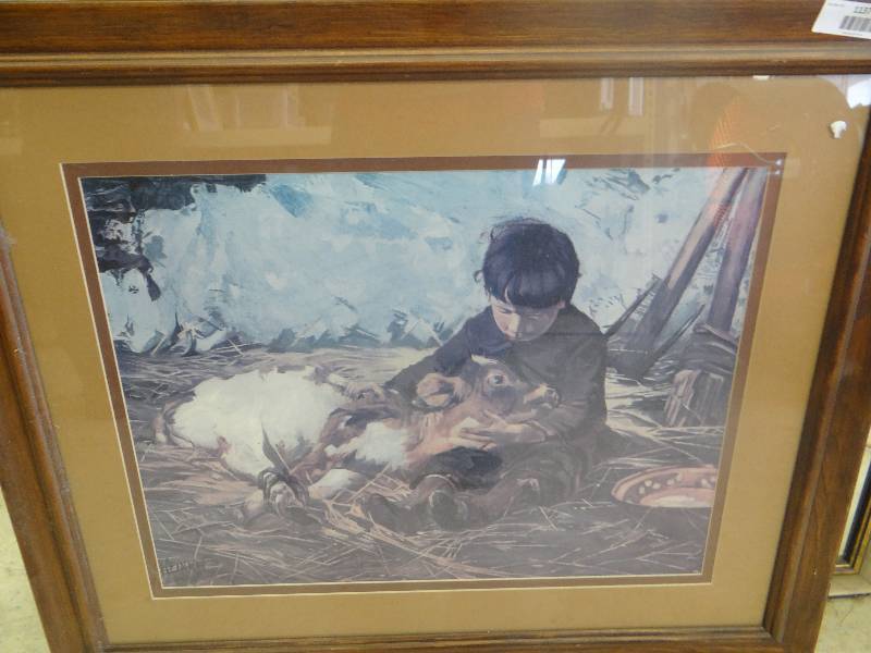lot 1137 image: Framed Art.