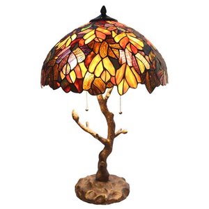 lot 29598 image: River of Goods Autumn Maple Tree 24.5 H Table Lamp