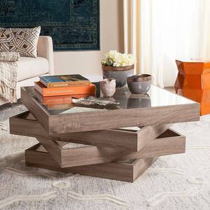 lot 29615 image: Safavieh Anwen Mid Century Geometric Wood Coffee Table