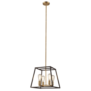 lot 29642 image: Trans Globe Lighting 10464 Adams 4 Light 15 Wide Pendant