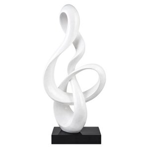lot 29658 image: Finesse Lighting Abstract Fire Resin Sculpture not broken