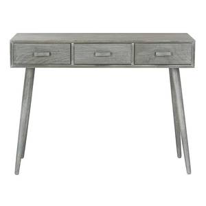 lot 29682 image: Safavieh Albus 3 Drawer Modern Solid Console Table Slate Grey