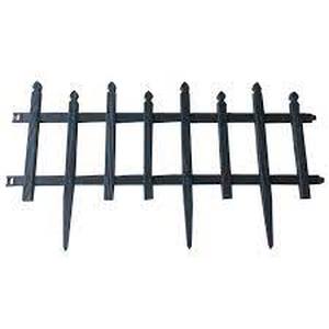 lot 29646 image: Abba eco border fencing 6pcs black plastic