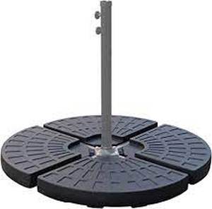 lot 29664 image: abble water filled umbrella base for off set cantilever umbrella black