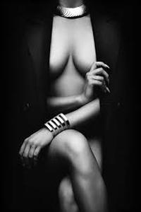 lot 29667 image: I canvas nude woman with jacket picture