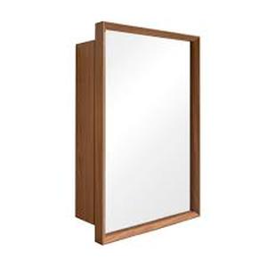 lot 29671 image: 1 door wall mounted wooden medicine cabinet oak