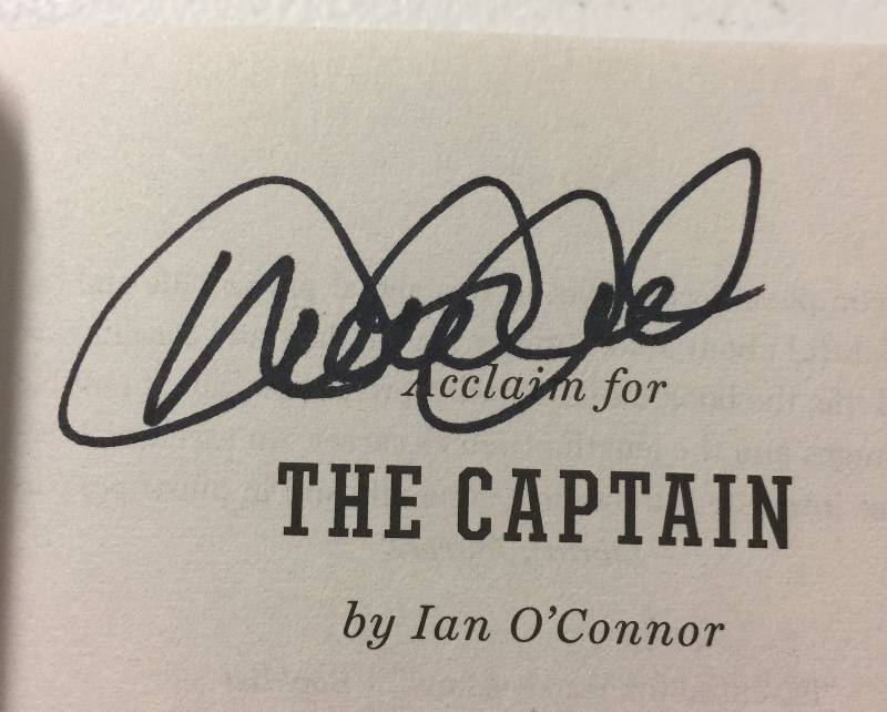 lot 1010 image: Signed Paperback Book The Captain By Derek Jeter