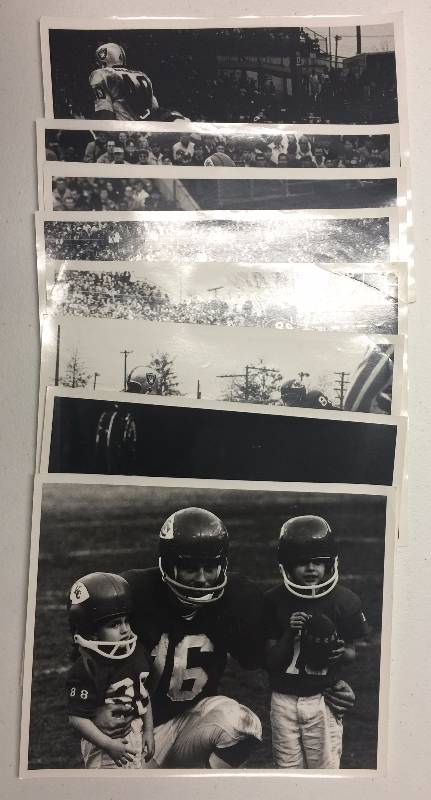 lot 1032 image: 11 Original 8x10 Sideline Photographs From late 1960s or early 1970s Kansas City Chiefs vs Los Angeles Raiders