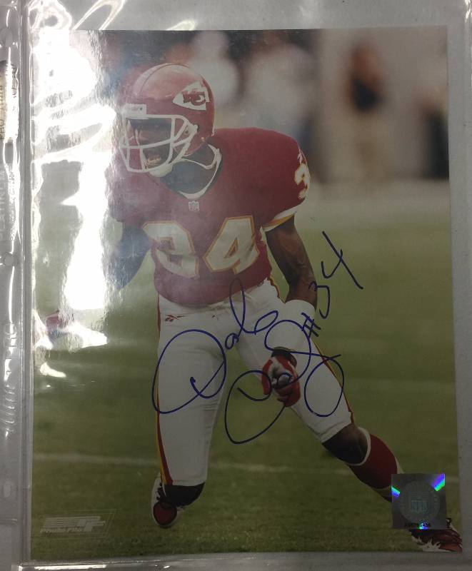 lot 1058 image: Dozens & Dozens of Mid 1990s Kansas City Chiefs Signatures Lot 8x10s, etc Marcus Allen