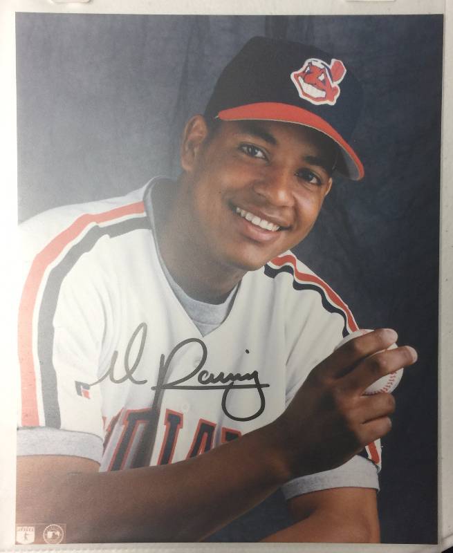 lot 1063 image: Two Signed Manny Ramirez 8x10 Photographs Gold InkBlack Ink Cleveland Indians