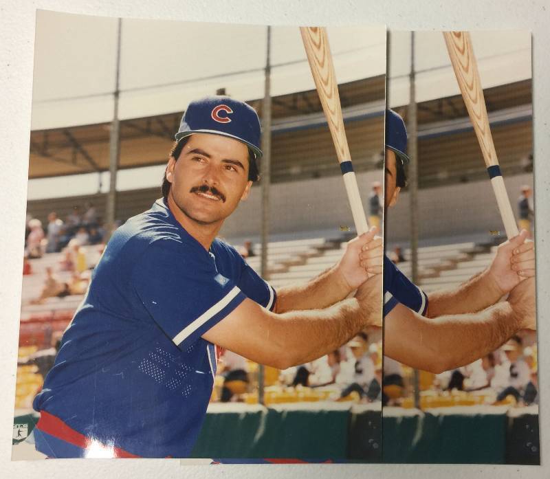 lot 1065 image: Four Chicago Cubs 8x10 Photographs Rafael Palmeiro, Kyle Farnsworth Signed , Jeff Baker Signed