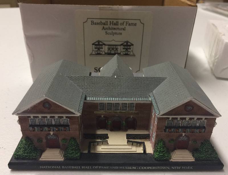 lot 1077 image: National Baseball Hall of Fame Aritechural Sculpture New In Box