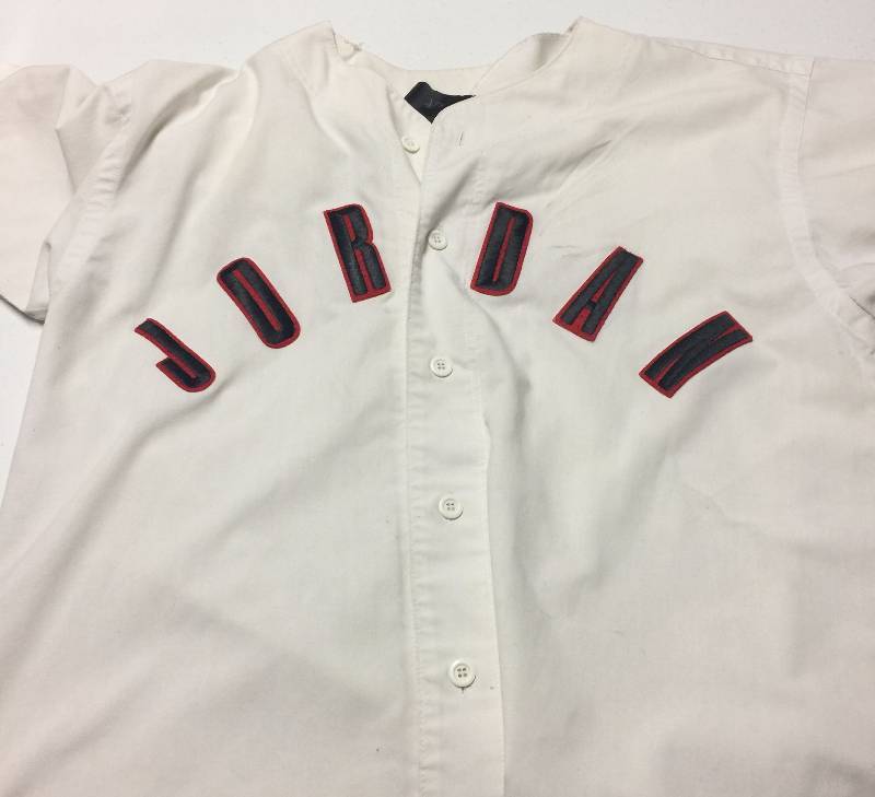 lot 1099 image: Vintage Michael Jordan Jordan Baseball Style NIKE Jersey #23