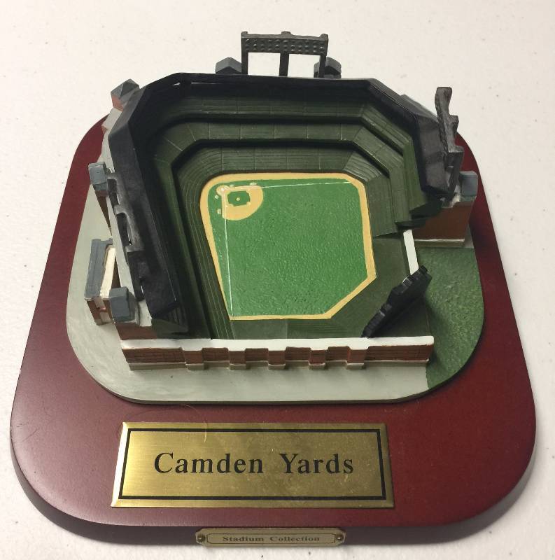 lot 1100 image: Camden Yards Baltimore Orioles Stadium Collection Mini Stadium Replica HOF COLLECTION