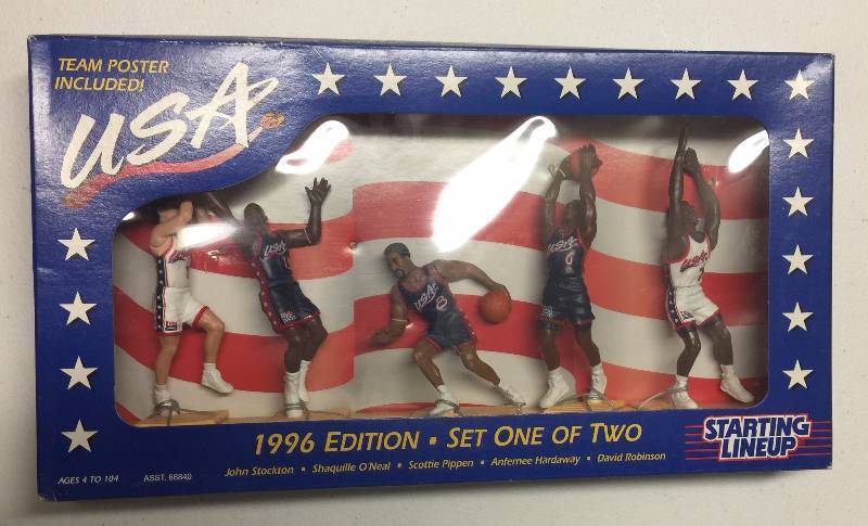 1996 Dream Team II Starting Lineup Complete Set 10 Figures New In Box ...