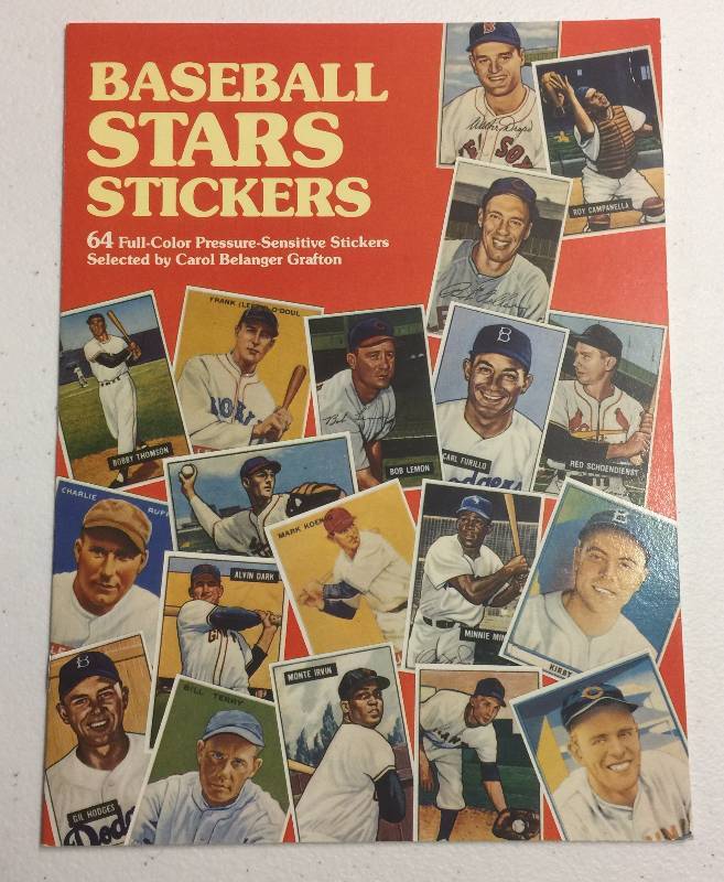 lot 1117 image: Vintage Baseball Card Baseball Stars Stickers Complete Book w64 Stickers